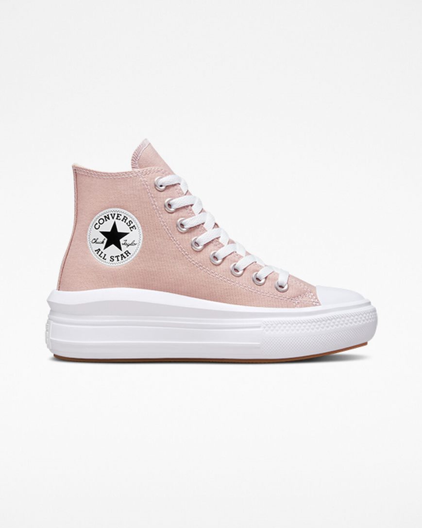 Women\'s Converse Chuck Taylor All Star Move Seasonal Color High Top Platform Shoes Grey / White | AU 48536M